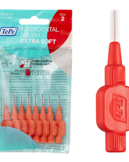 TePe® Interdental Brushes Extra Soft Red - 0.5 mm (ISO 2)