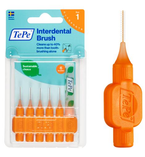 TePe® Interdental Brushes Original Orange - 0.45 mm (ISO 1)
