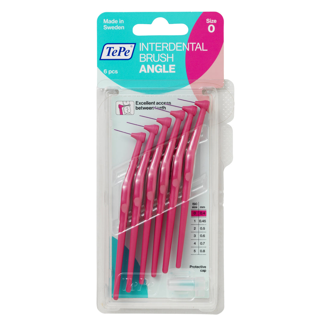 TePe Angle™ Interdental Brushes Pink - 0.4 mm (ISO 0)