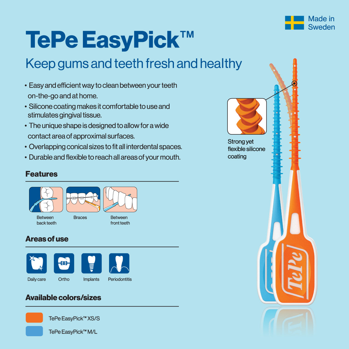 TePe Implant Care Kit - Special Tools for Dental Implant Care