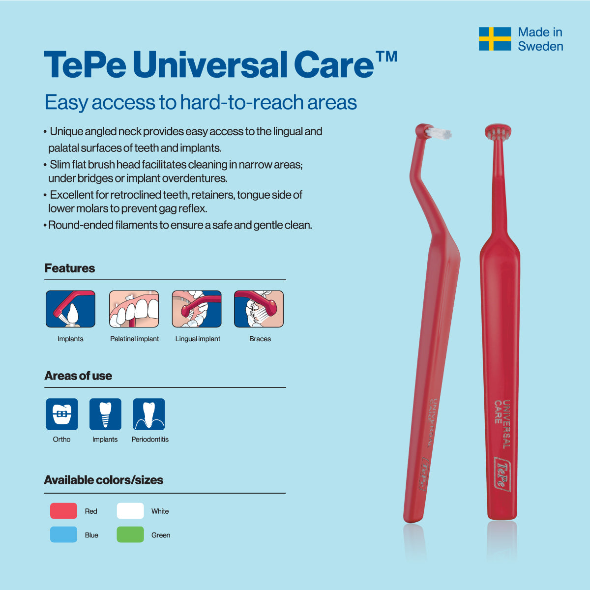 TePe Implant Care Kit - Special Tools for Dental Implant Care