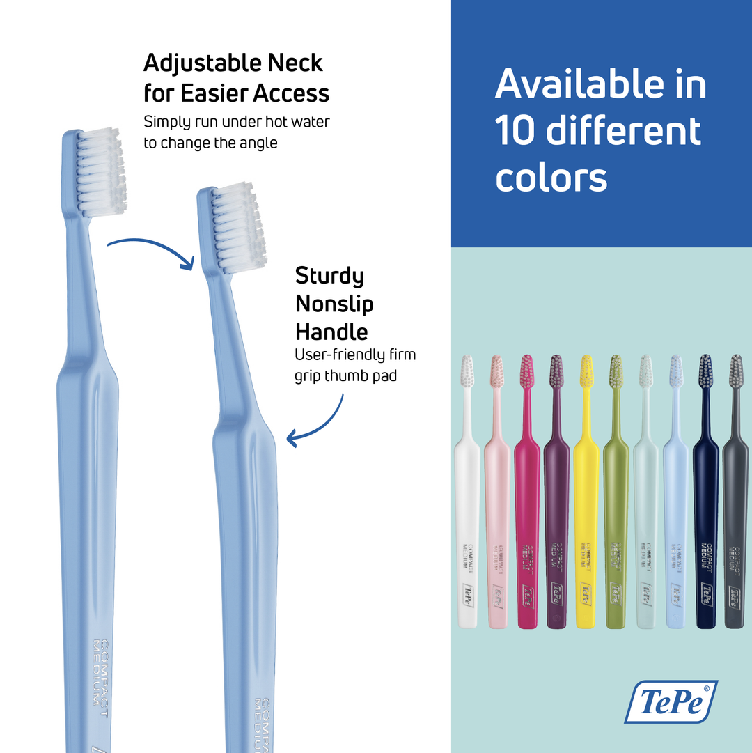 Small Toothbrush | TePe Select Compact Toothbrush – TePe Oral Health Care, Inc.
