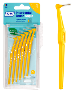 TePe Angle™ Interdental Brushes Yellow - 0.7 mm (ISO 4)