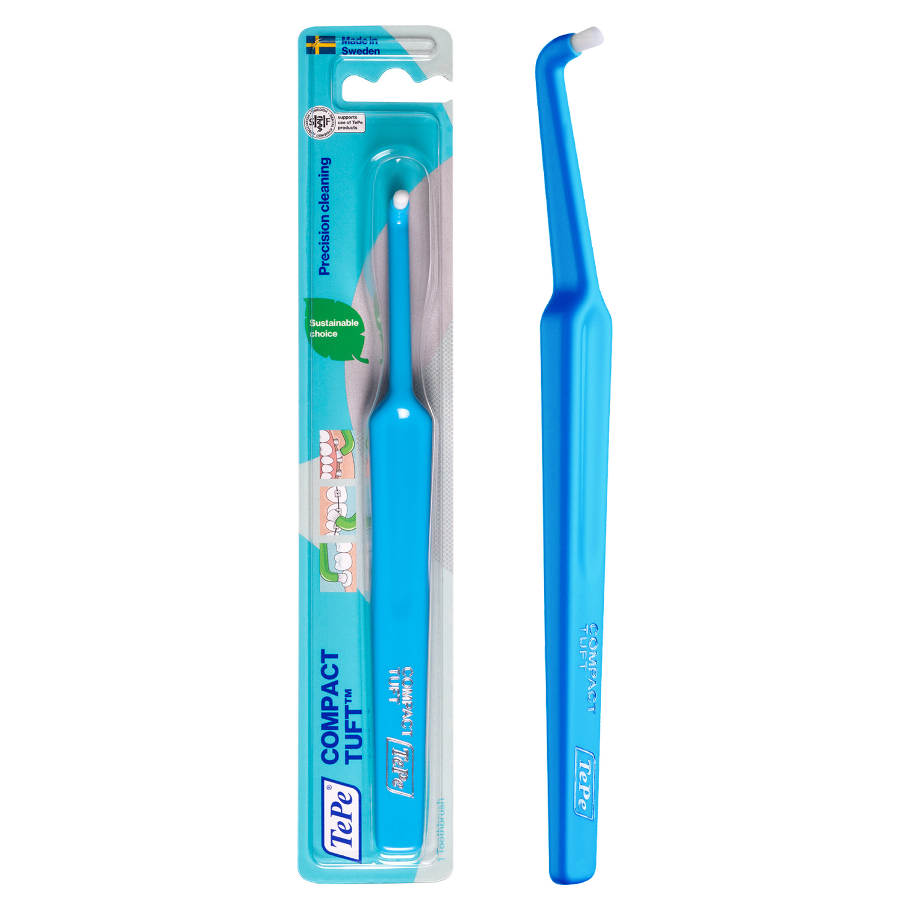 TePe Compact Tuft™ - Toothbrush for Precision Cleaning – TePe Oral Health Care, Inc.