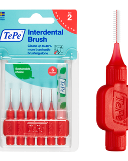 TePe® Interdental Brushes Original Red - 0.5 mm (ISO 2)