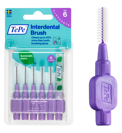 TePe® Interdental Brushes Original Purple - 1.1 mm (ISO 6)