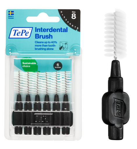 TePe® Interdental Brushes Original Black - 1.5 mm (ISO 8)