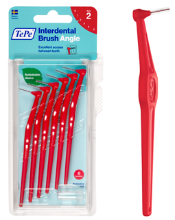 TePe Angle™ Interdental Brushes Red - 0.5 mm (ISO 2)