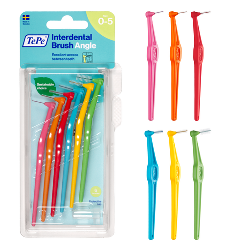 TePe Angle™ Interdental Brushes Mixed Pack - 0.4-0.8 mm