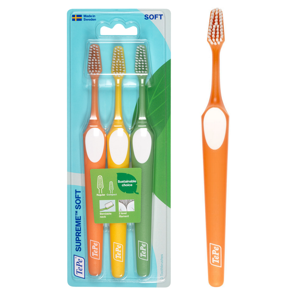 Soft Toothbrush | TePe Supreme – TePe Oral Health Care, Inc.